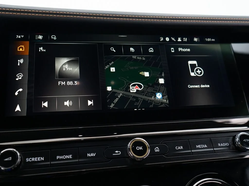 2026 Bentley Continental GTC S interior, Beluga / Mandarin - by Mulliner