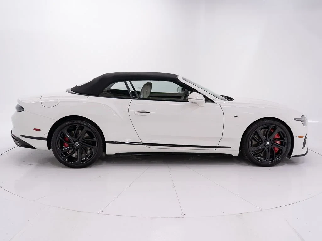 2026 Bentley Continental GTC S, side profile, Glacier White