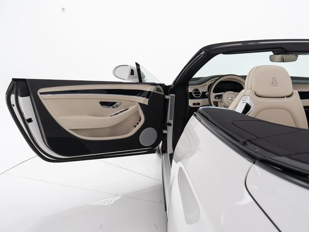 2026 Bentley Continental GTC S interior, door panel, Linen / Beluga