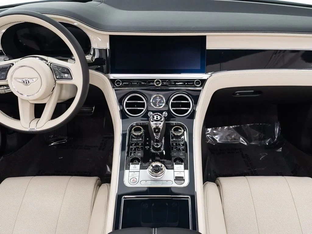 2026 Bentley Continental GTC S interior, dashboard, Linen / Beluga