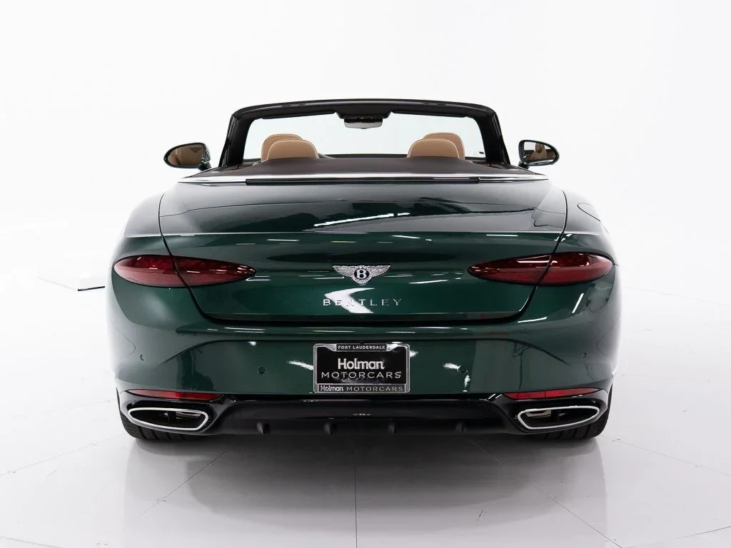 2026 Bentley Continental GTC Azure, rear three-quarter view, Verdant