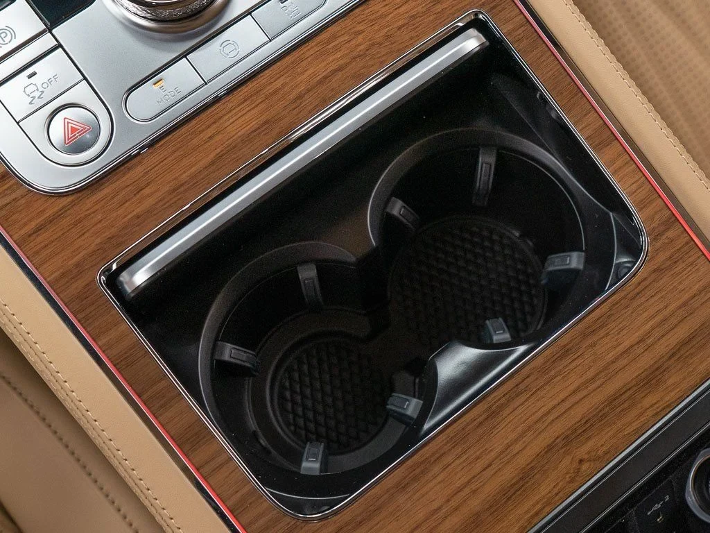 2026 Bentley Continental GTC Azure interior, center console, Camel / Burnt Oak