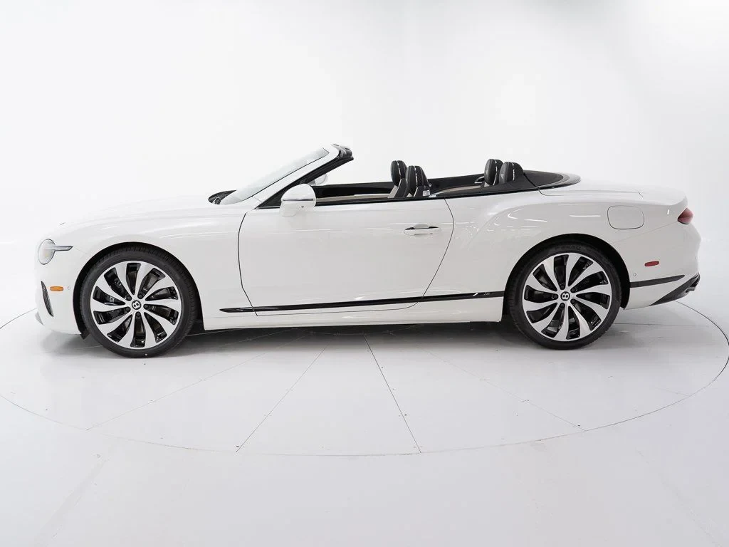 2026 Bentley Continental GTC, side profile, Glacier White