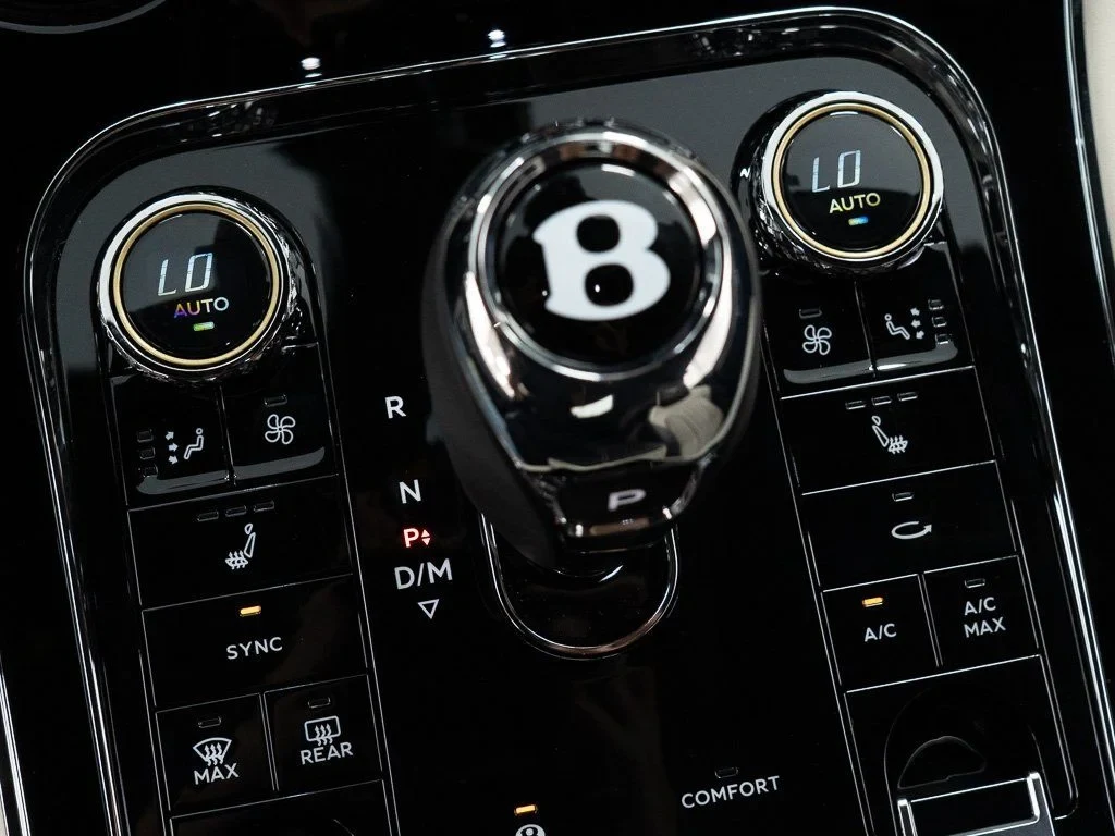 2026 Bentley Continental GTC interior, center console, Linen/Beluga