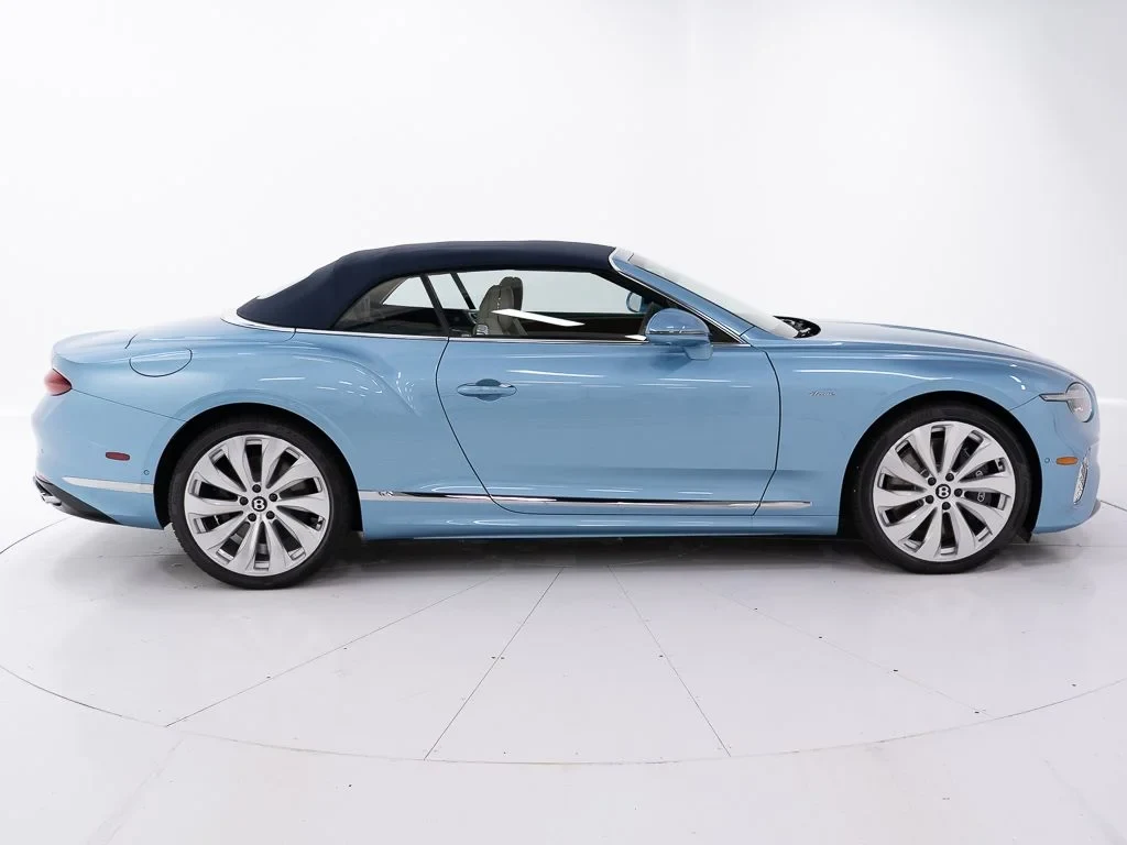 2026 Bentley Continental GTC Azure, side profile, Silverlake