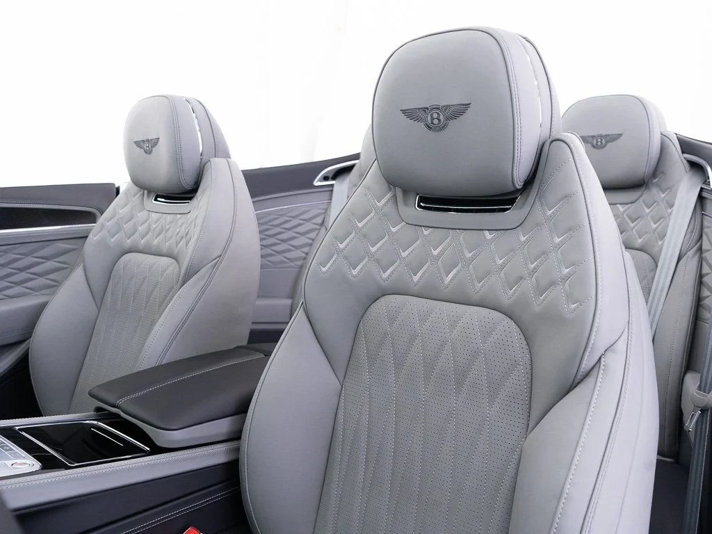 2026 Bentley Continental GTC Azure interior, seats, Gravity Grey/Beluga