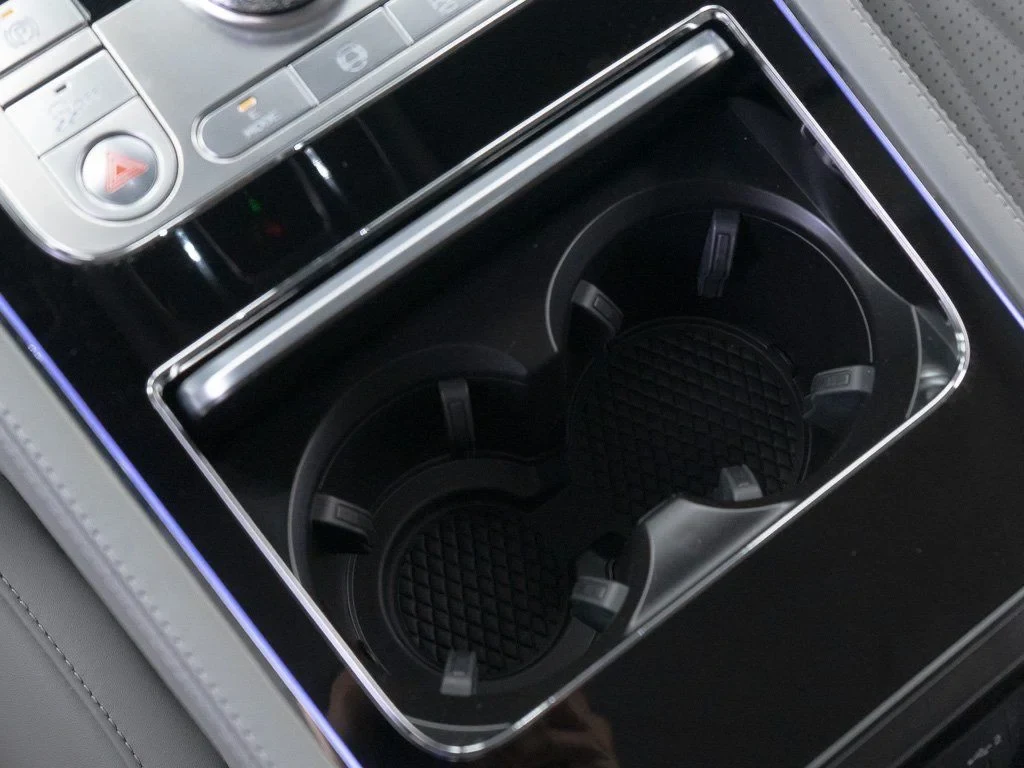 2026 Bentley Continental GTC Azure interior, center console, Gravity Grey/Beluga