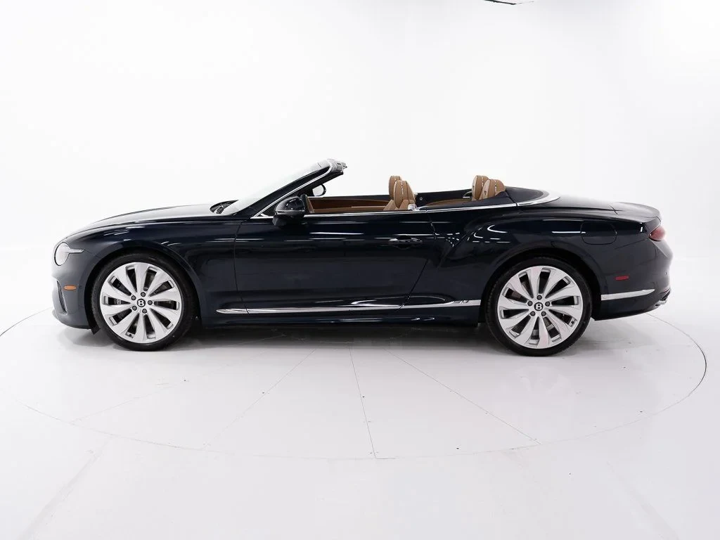 2026 Bentley Continental GTC, side profile, Dark Sapphire