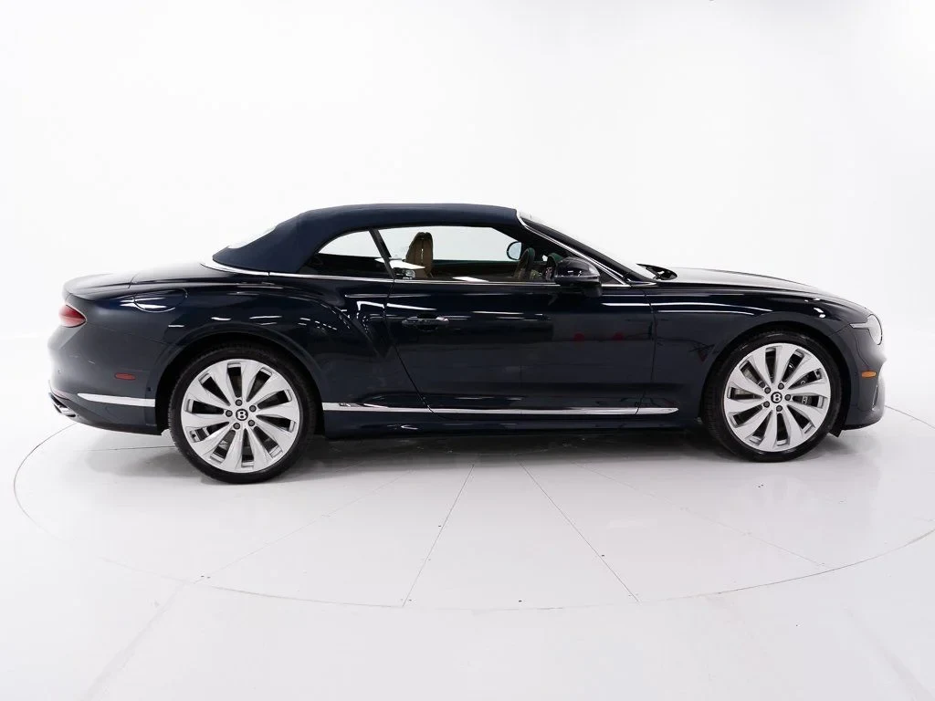 2026 Bentley Continental GTC, side profile, Dark Sapphire