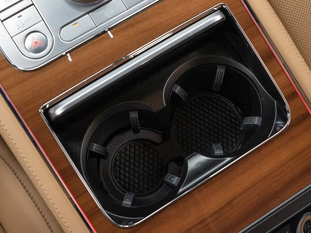 2026 Bentley Continental GTC interior, center console, Camel / Imperial Blue