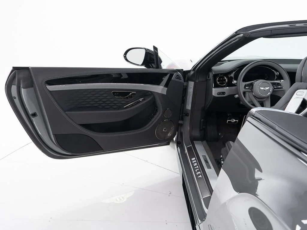 2026 Bentley Continental GTC S interior, door panel, Beluga / Gravity Grey