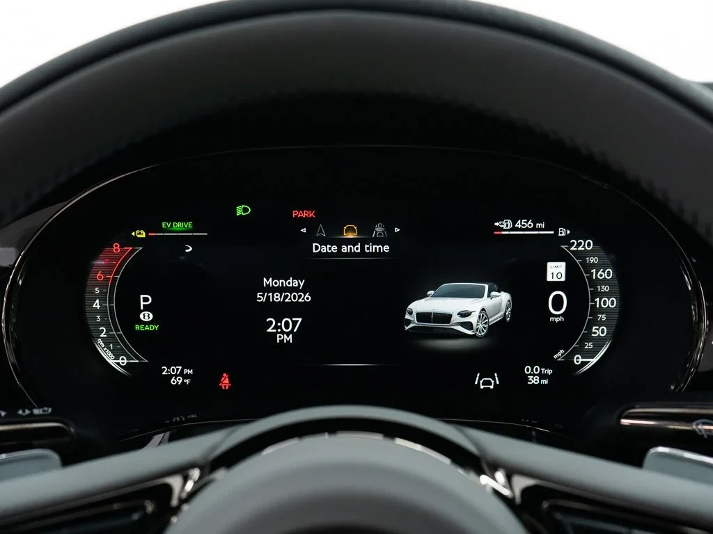 2026 Bentley Continental GTC S interior, Beluga / Gravity Grey