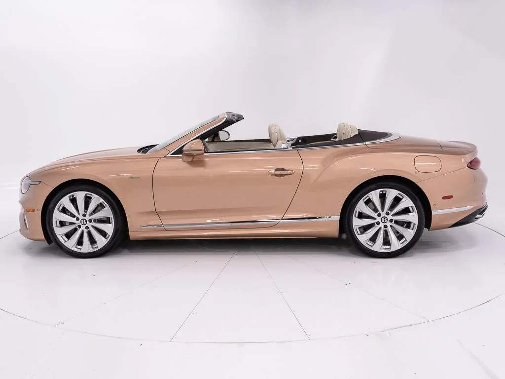 2026 Bentley Continental GTC Azure, side profile, Rose Gold