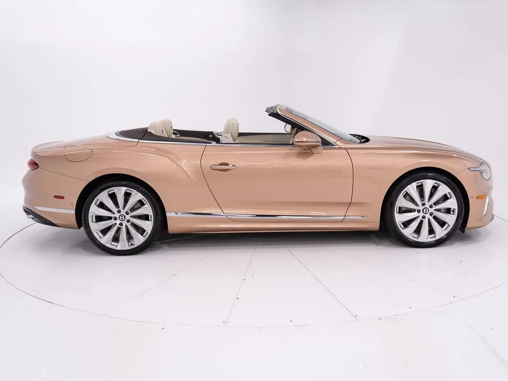 2026 Bentley Continental GTC Azure, side profile, Rose Gold
