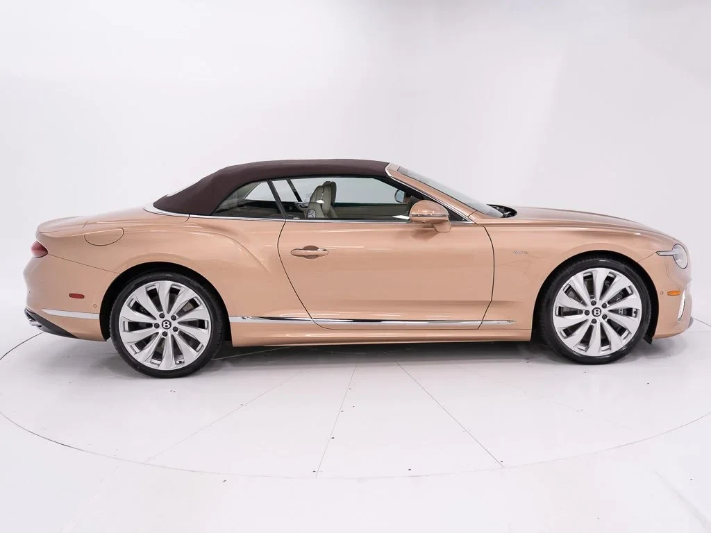 2026 Bentley Continental GTC Azure, side profile, Rose Gold