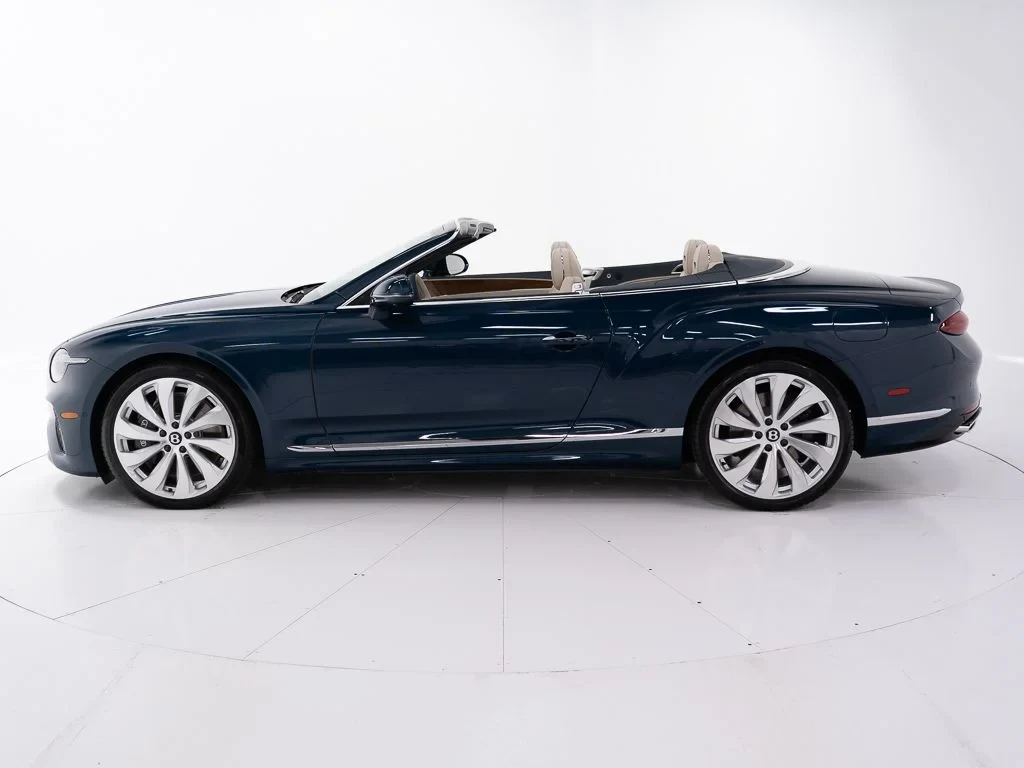 2026 Bentley Continental GTC, side profile, Windsor Blue