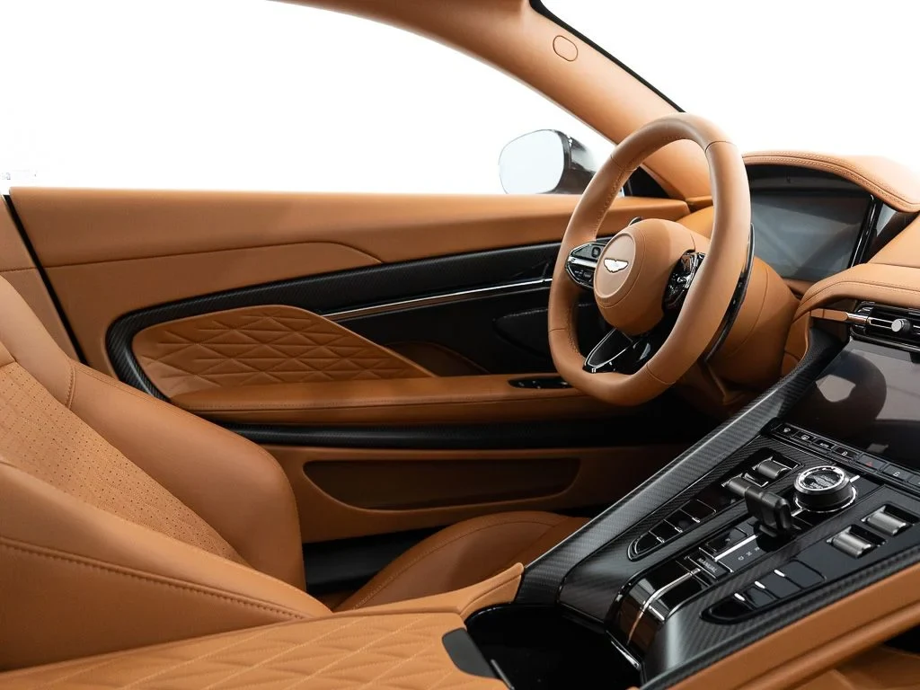 2026 Aston Martin DB12 interior, Oxford Tan