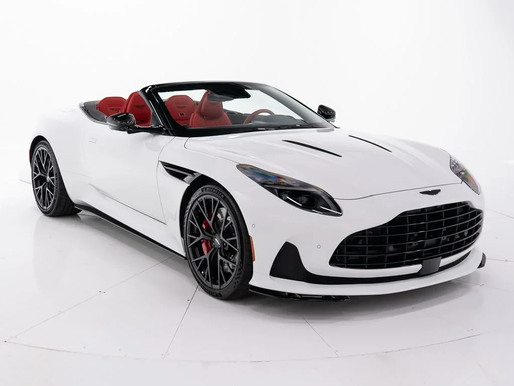 2026 Aston Martin DB12 Volante for sale, exterior, Lunar White