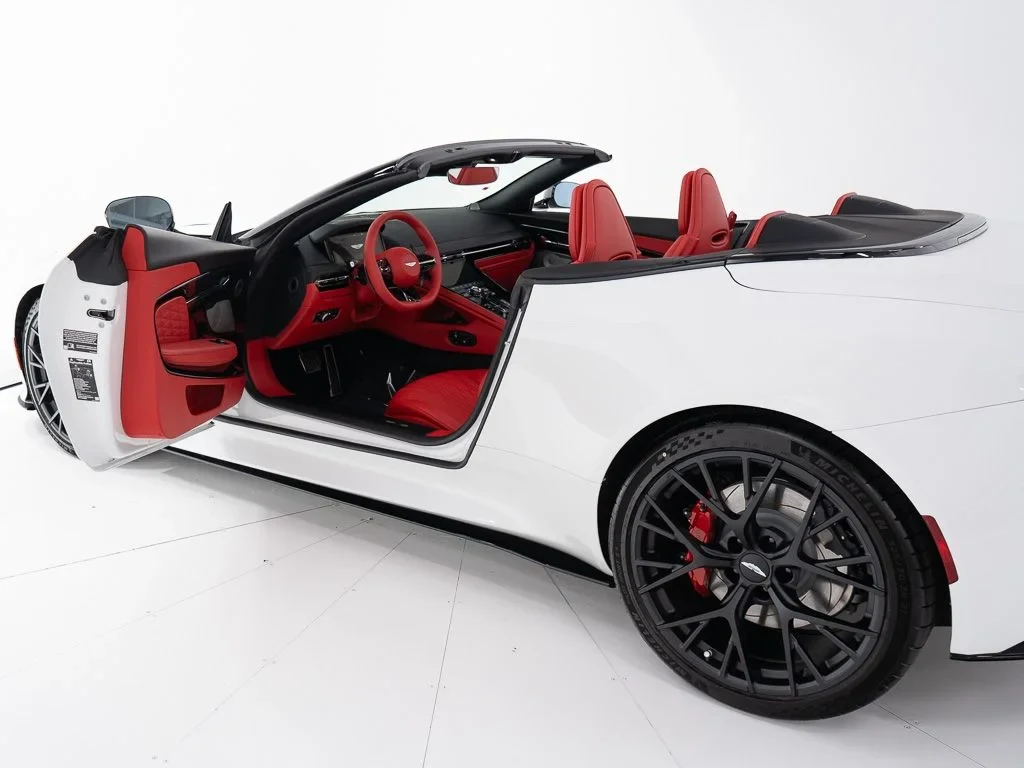 2026 Aston Martin DB12 Volante for sale, exterior, Lunar White