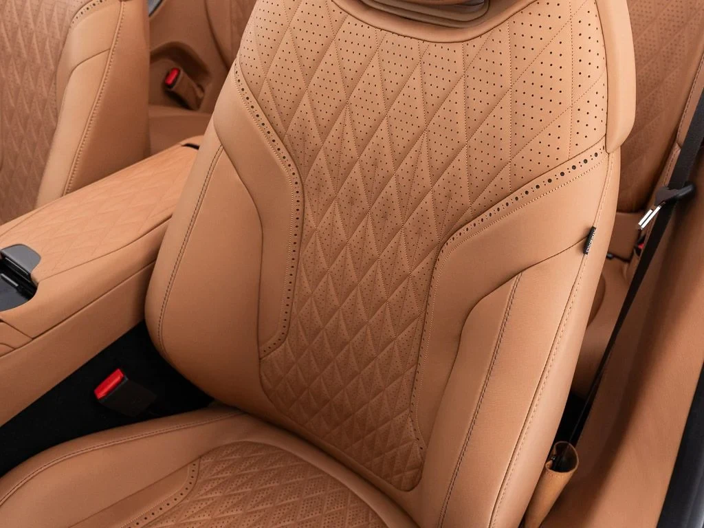 2026 Aston Martin DB12 Volante interior, seats, Copper Tan Metallic