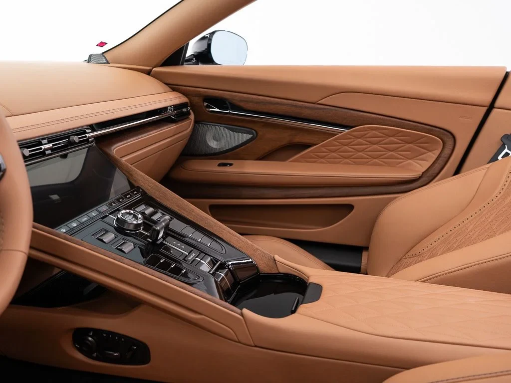 2026 Aston Martin DB12 Volante interior, door panel, Copper Tan Metallic