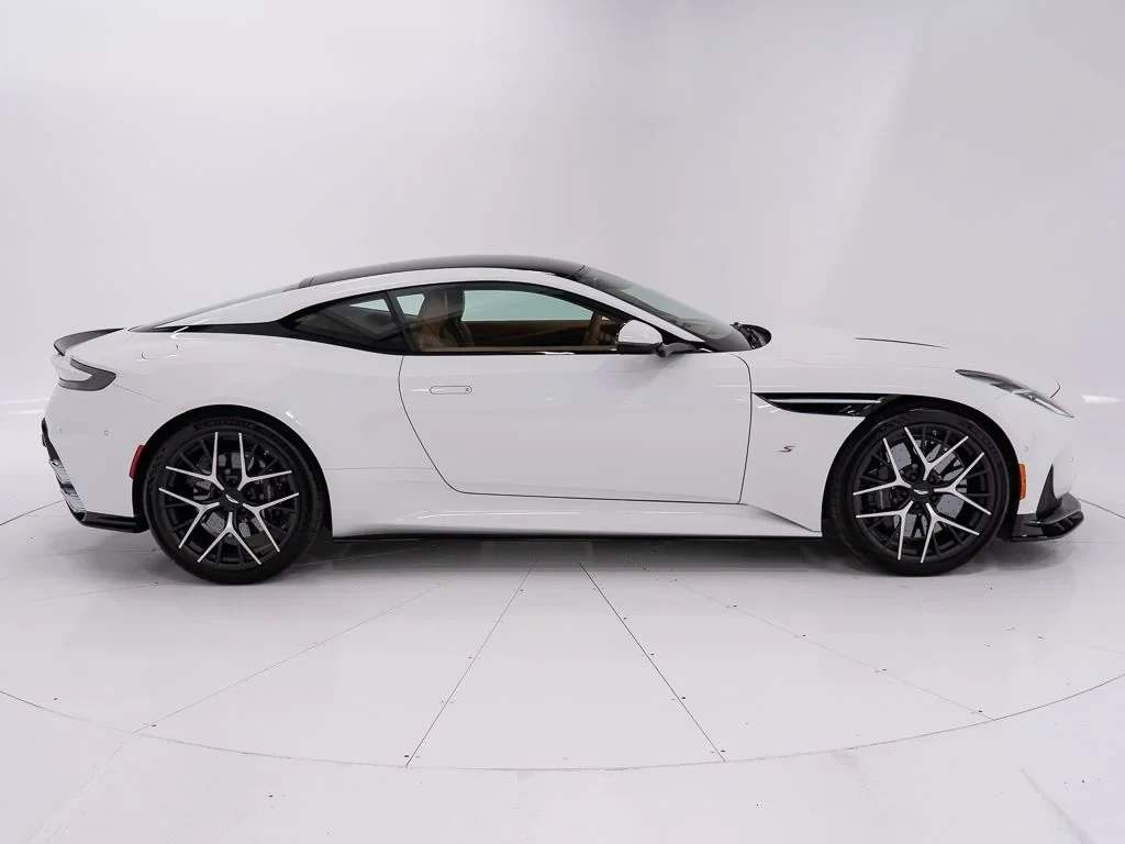 2026 Aston Martin DB12 S, side profile, Lunar White