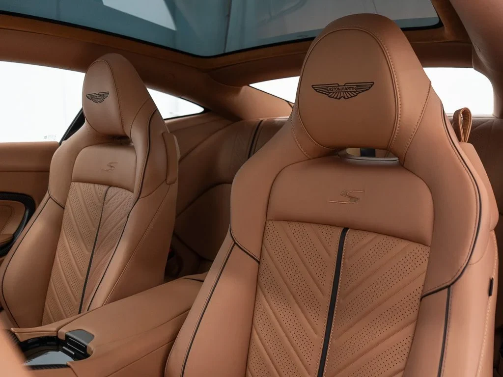 2026 Aston Martin DB12 S interior, seats, Copper Tan Metallic