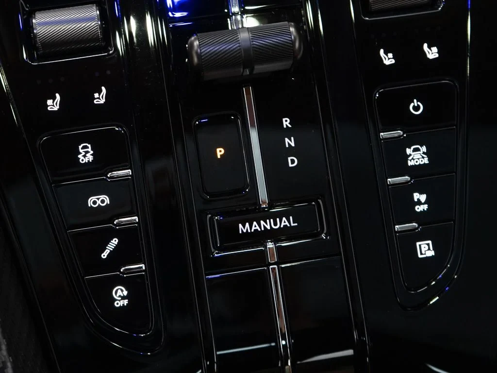 2026 Aston Martin DB12 S interior, center console, Copper Tan Metallic