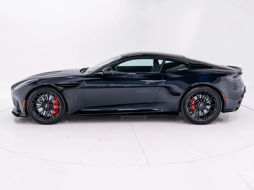 2026 Aston Martin DB12 S, side profile, Ultramarine Black