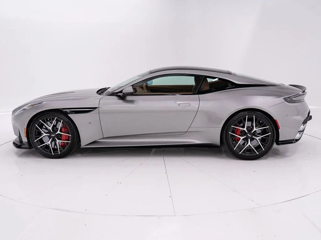 2026 Aston Martin DB12 S, side profile, Aluminite Silver