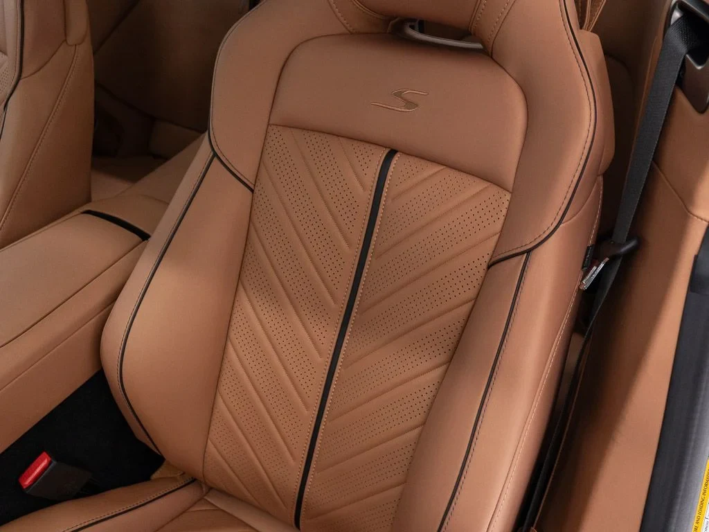 2026 Aston Martin DB12 S interior, seats, Copper Tan Metallic