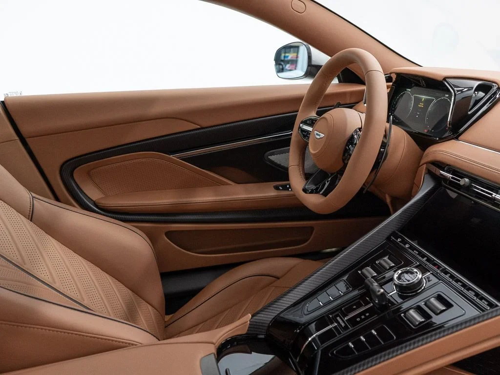 2026 Aston Martin DB12 S interior, Copper Tan Metallic