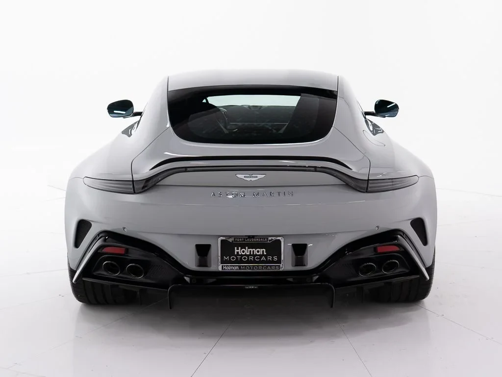 2026 Aston Martin Vantage S, rear three-quarter view, Apex Grey