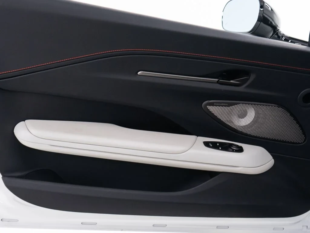 2026 Aston Martin Vantage S Roadster interior, door panel, Onyx Black / Light Argento Metallic