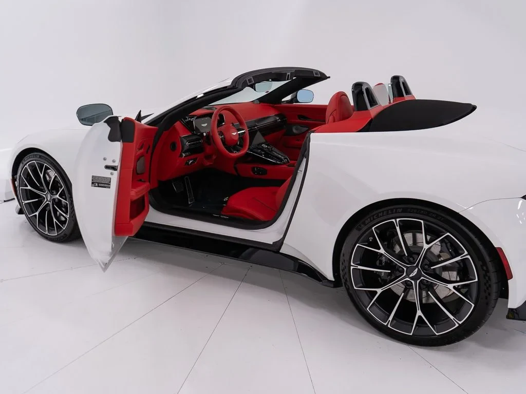 2026 Aston Martin Vantage S Roadster for sale, exterior, Lunar White