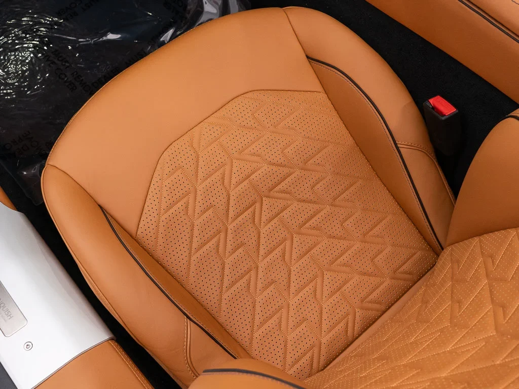 2026 Aston Martin Vanquish Volante interior, seats, Oxford Tan