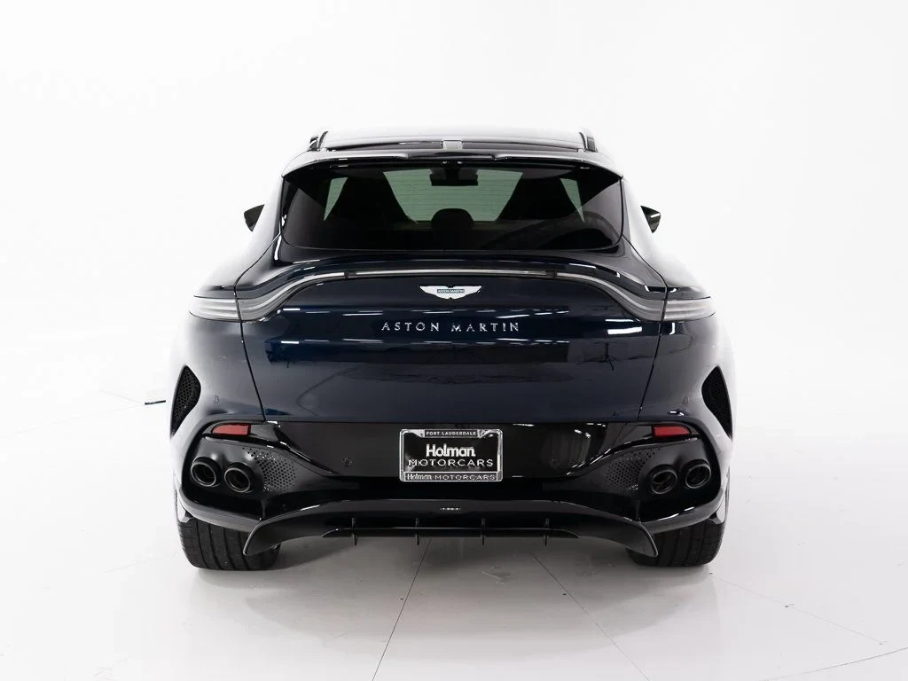2026 Aston Martin DBX 707, rear three-quarter view, Chimera Blue