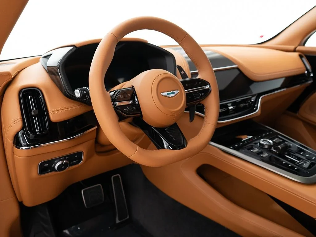 2026 Aston Martin DBX 707 interior, dashboard, Oxford Tan