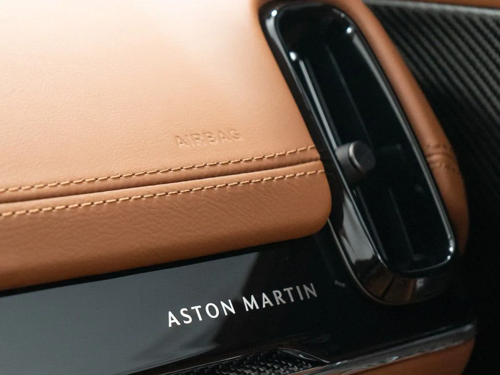 2026 Aston Martin DBX 707 interior, door sill, Q Centenary Saddle Tan