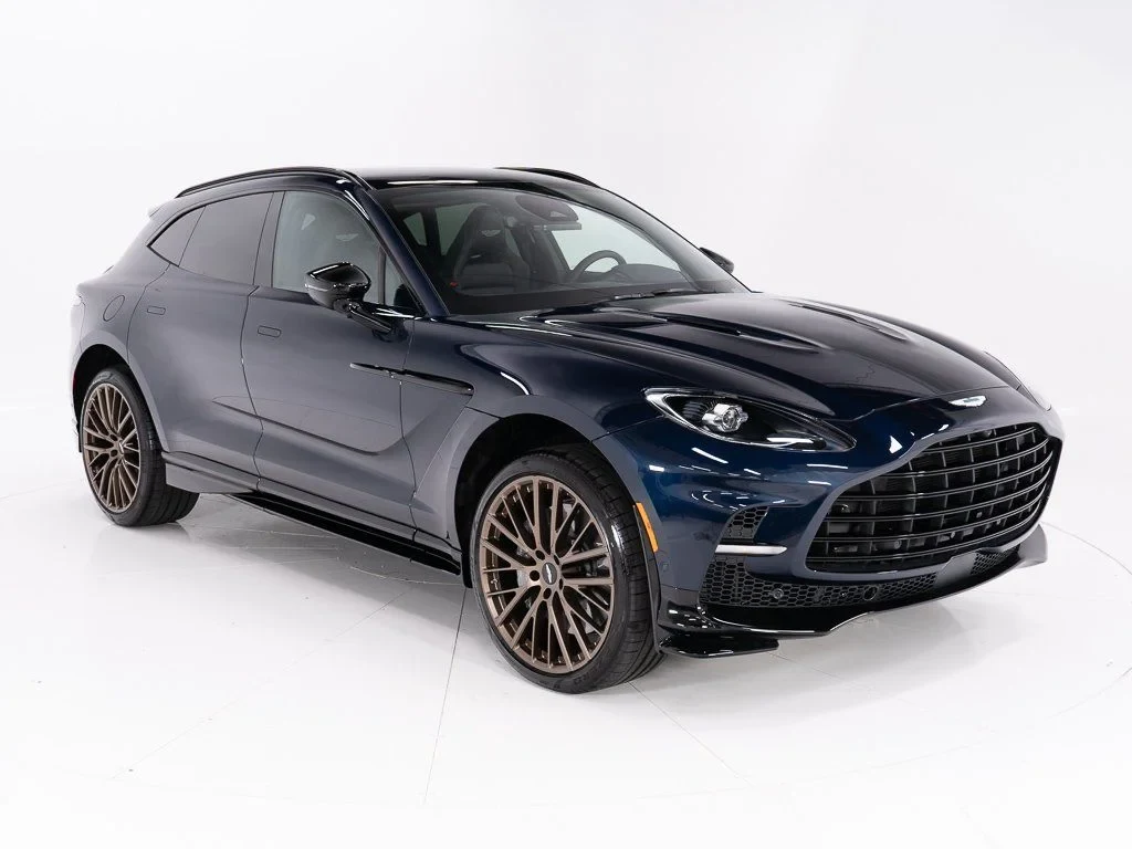 2026 Aston Martin DBX 707 for sale, front three-quarter view, Midnight Blue