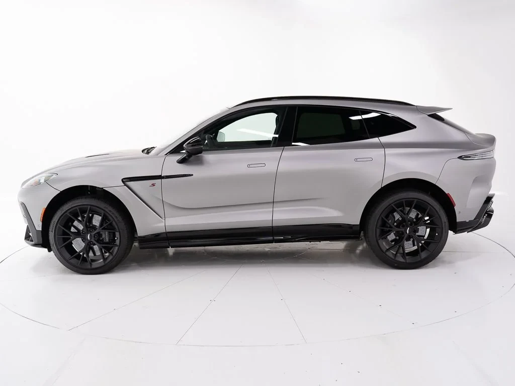 2026 Aston Martin DBX S, side profile, Q Satin Aluminite Silver