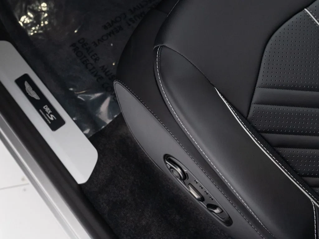 2026 Aston Martin DBX S interior, Onyx Black w/Stitching in Silver