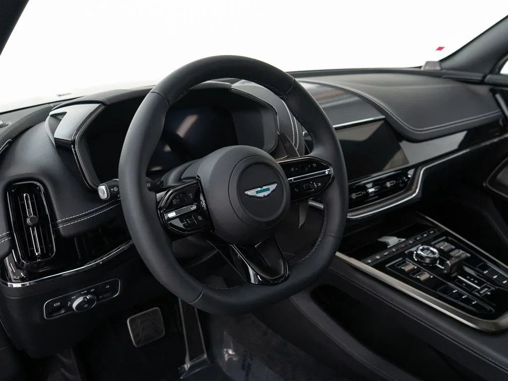 2026 Aston Martin DBX S interior, Onyx Black w/Stitching in Silver