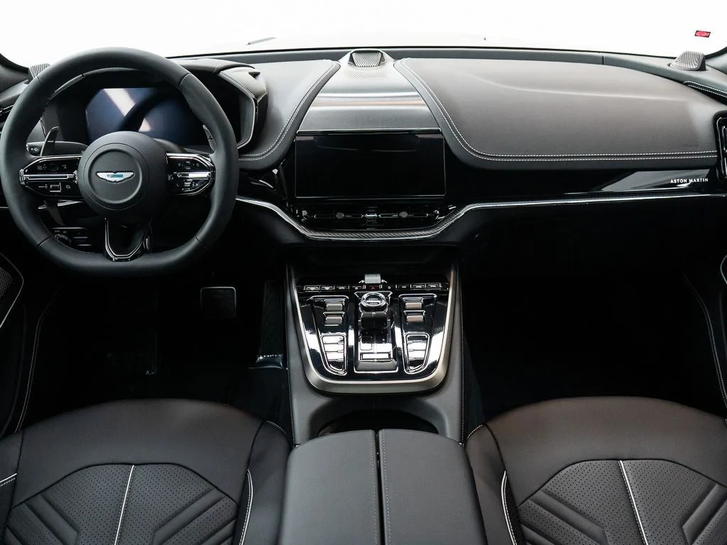 2026 Aston Martin DBX S interior, Onyx Black w/Stitching in Silver