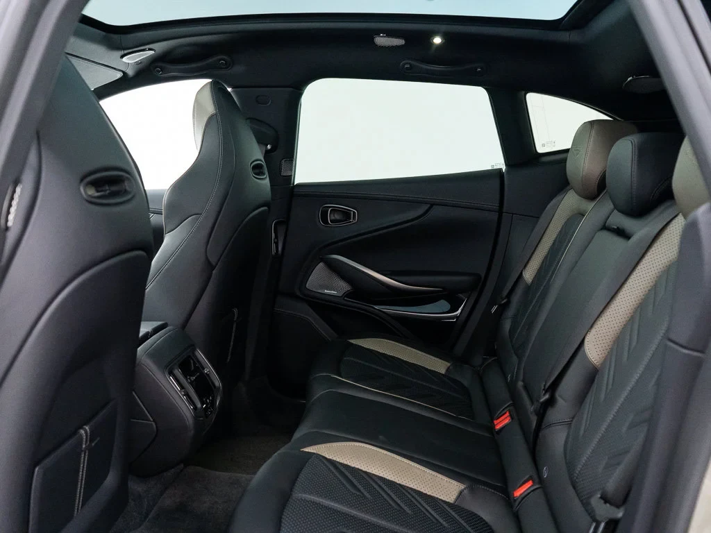 2026 Aston Martin DBX S interior, seats, Onyx Black / Arden Green Metallic