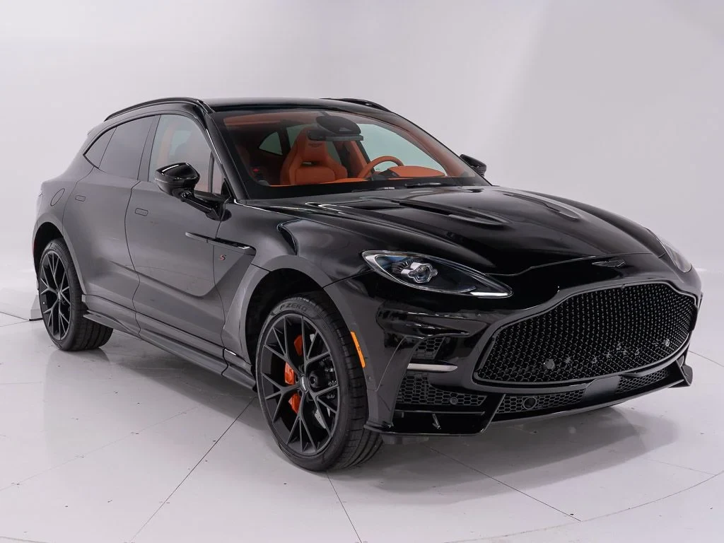 2026 Aston Martin DBX S for sale, front three-quarter view, Jet Black