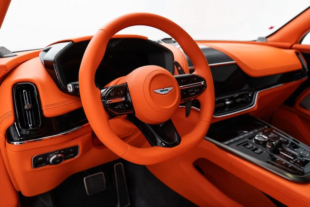 2026 Aston Martin DBX S interior, Q Californian Poppy