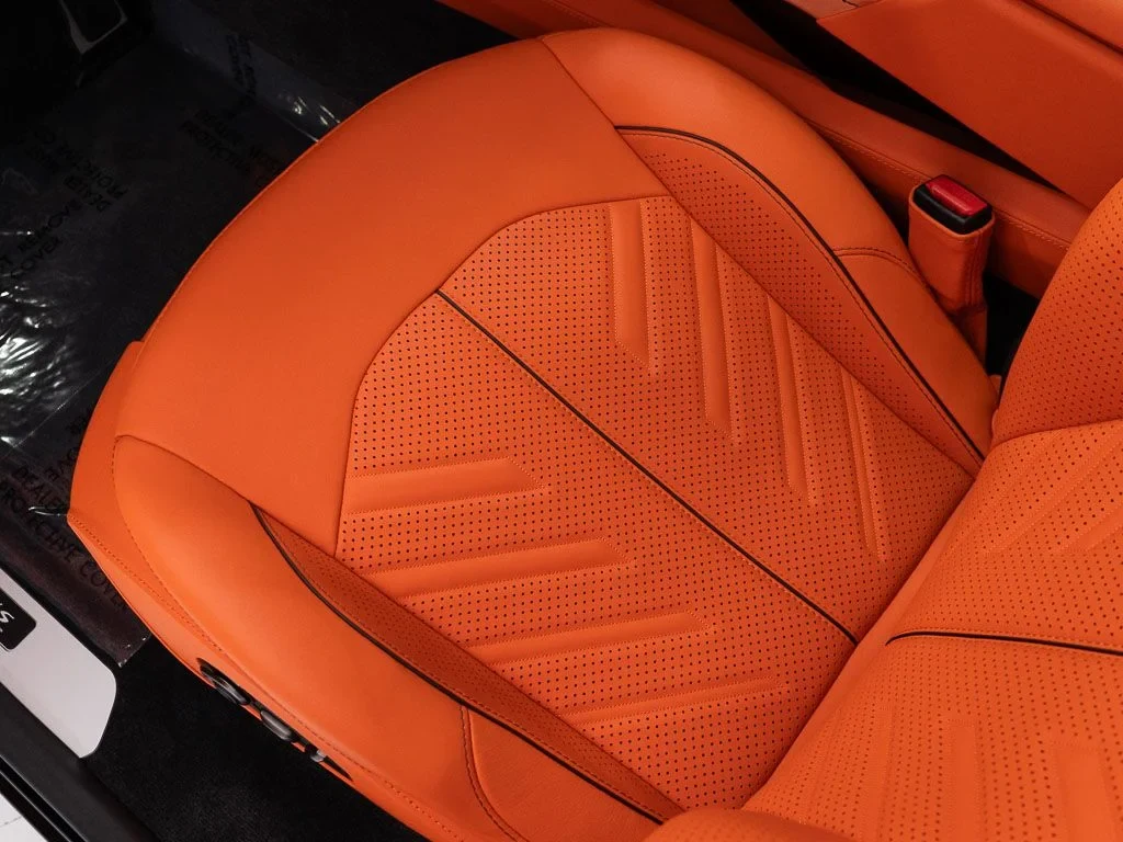 2026 Aston Martin DBX S interior, seats, Q Californian Poppy