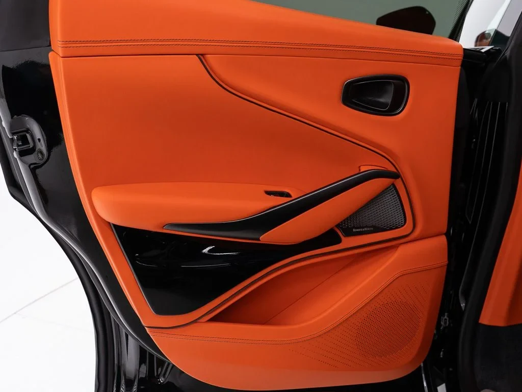 2026 Aston Martin DBX S interior, door panel, Q Californian Poppy