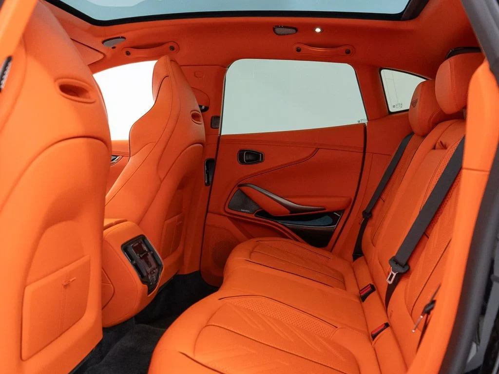 2026 Aston Martin DBX S interior, seats, Q Californian Poppy